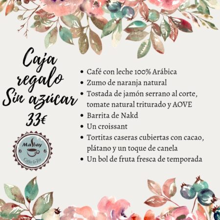 Contenido de la caja sin azucar
